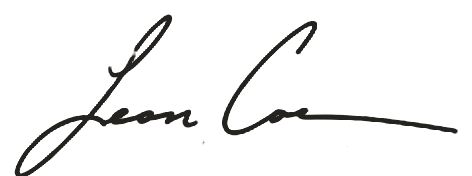 Leon Coe signature